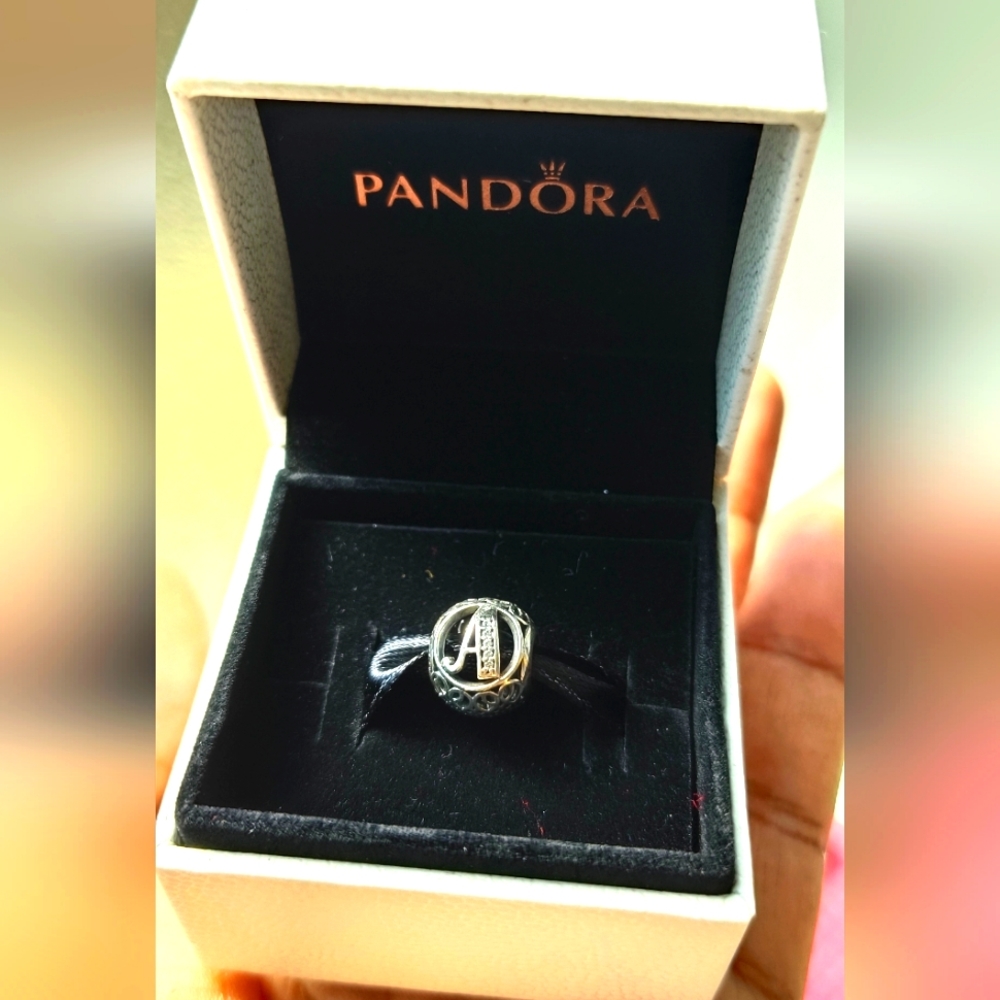 Retired Pandora "A" charm